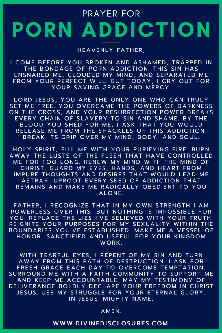 Powerful Pornography Prayer For Porn Addiction In