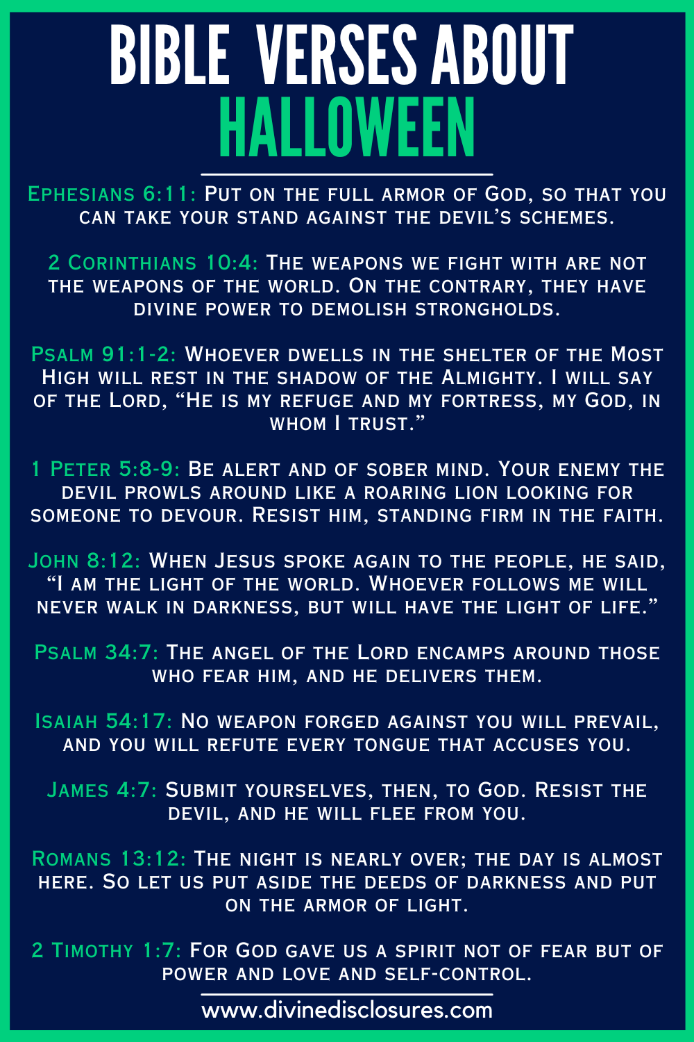 Bible Verses About Halloween