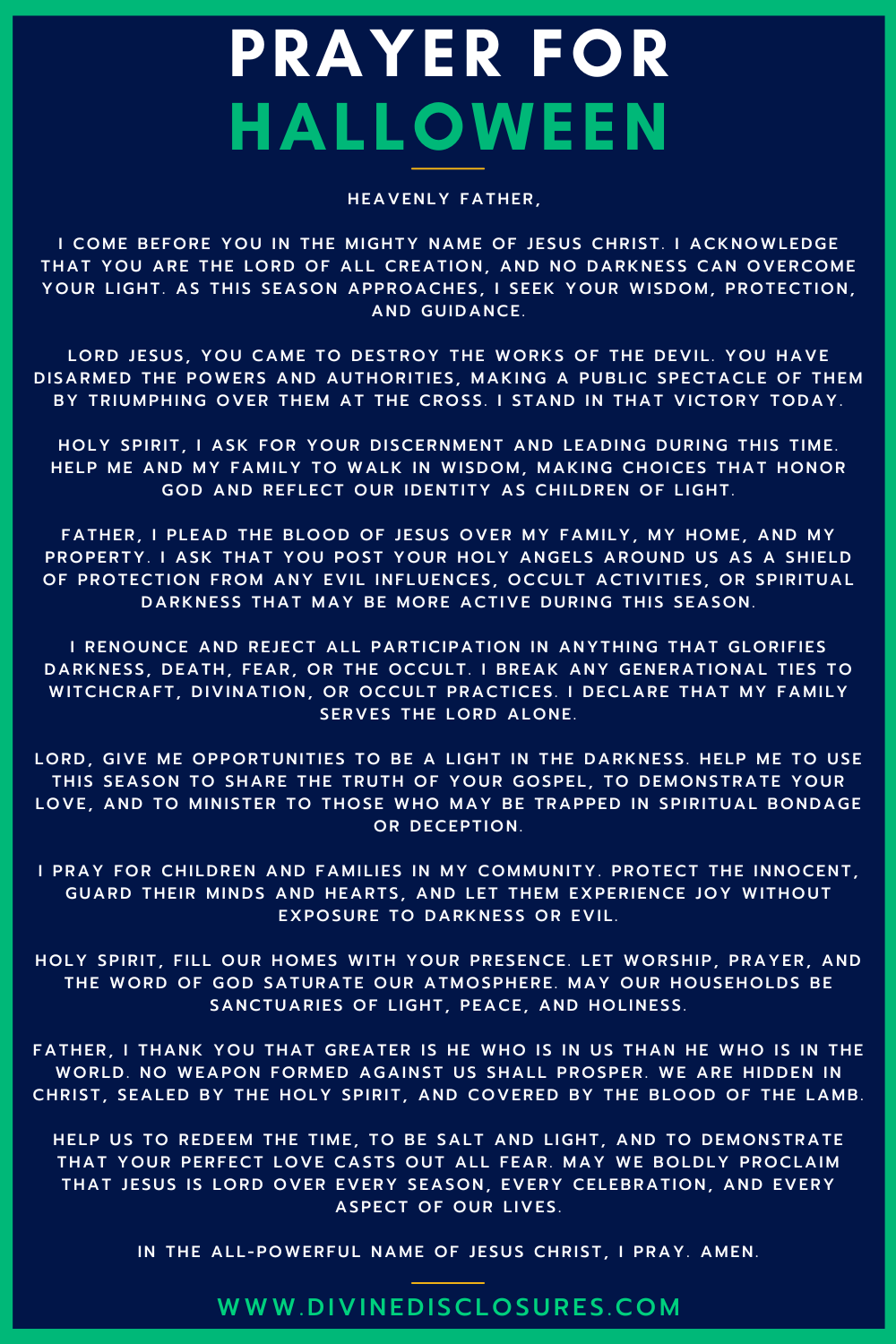 Halloween Prayer