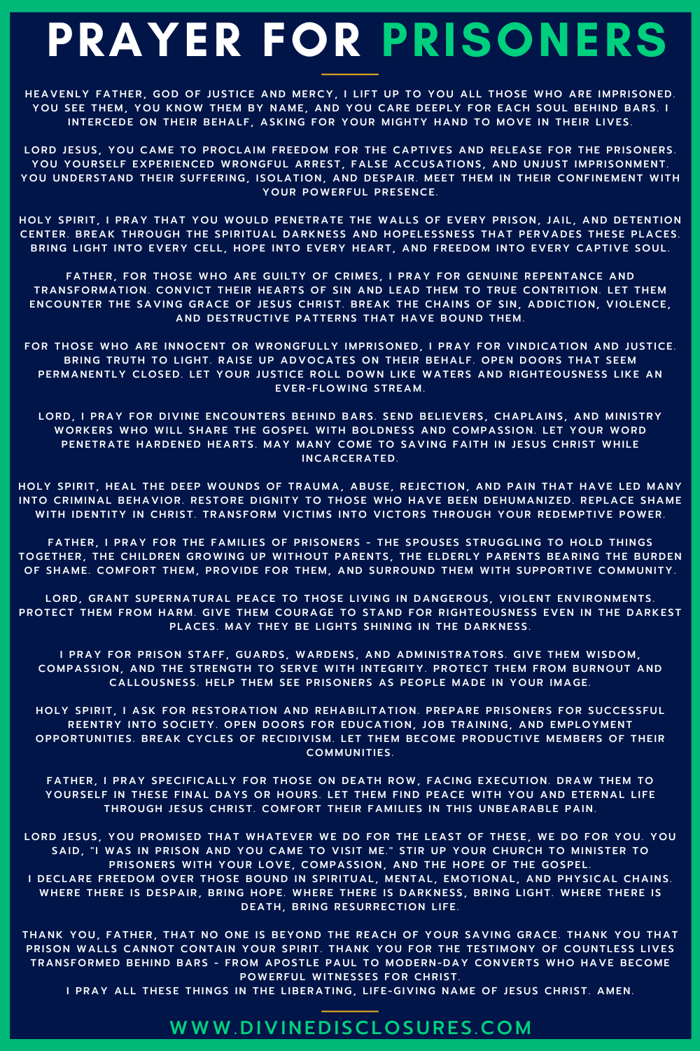 Prayer for Prisoners