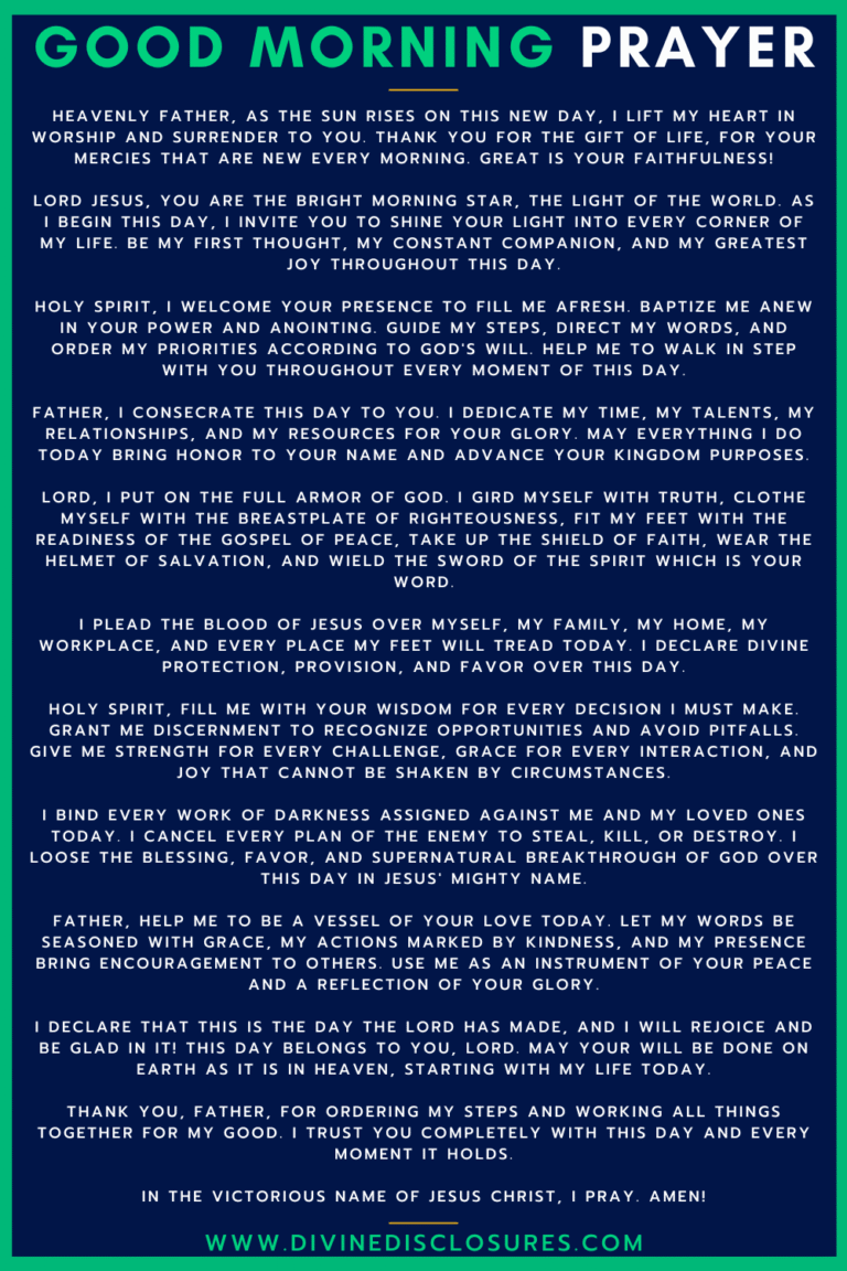 55 Powerful Good Morning Prayers To Start Your Day With God