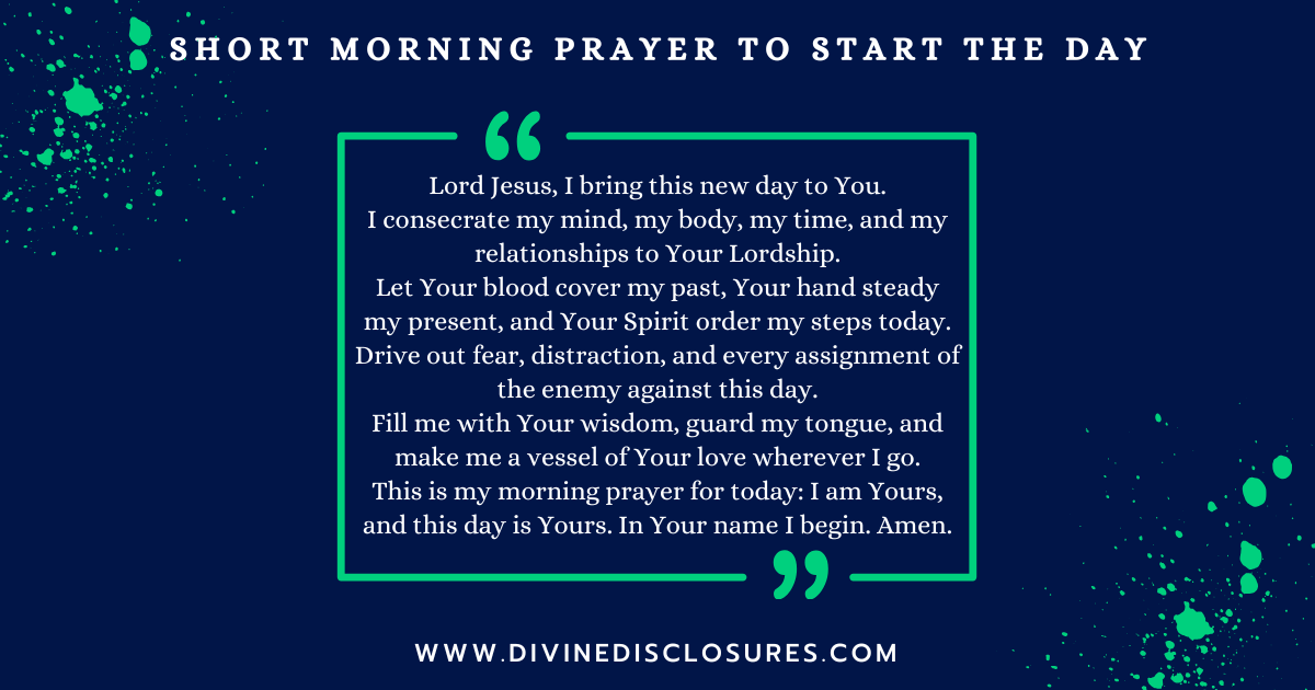 Short Morning Prayer