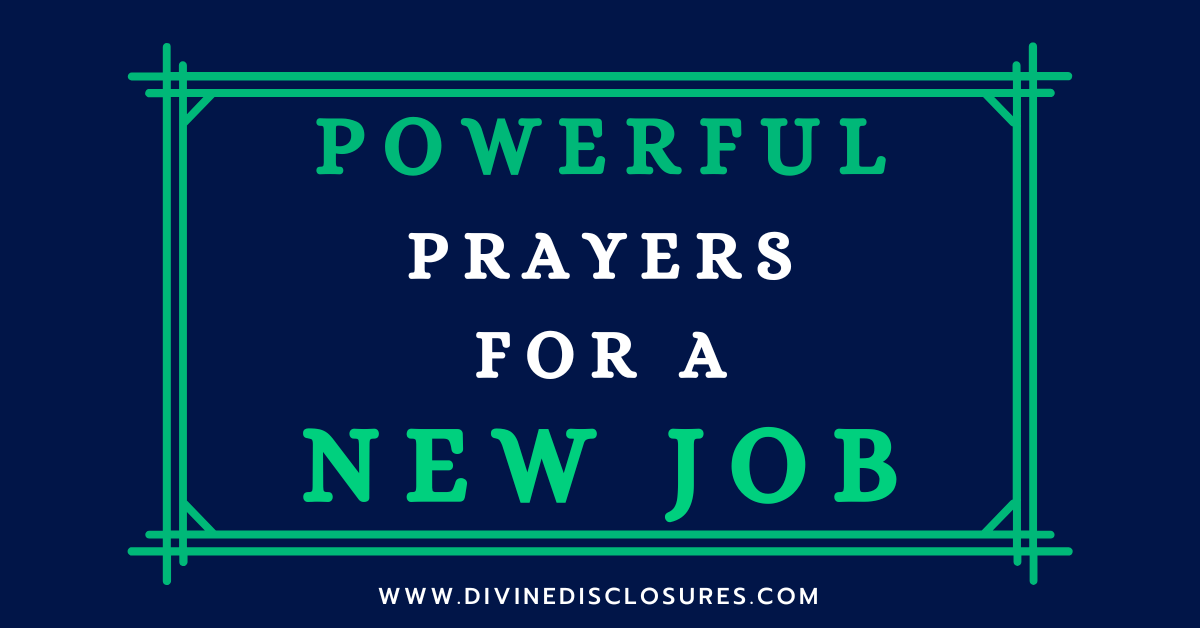 Prayers for a Job