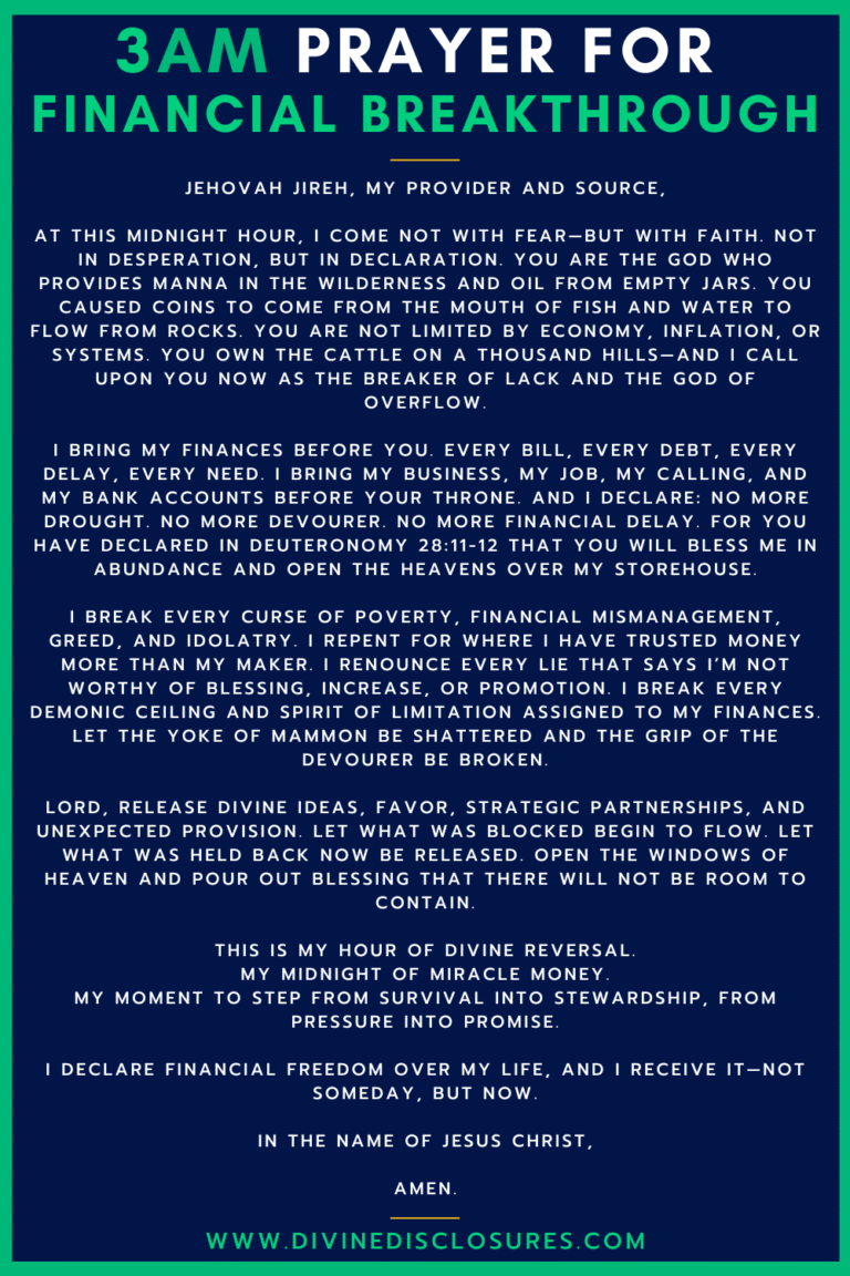 54 Powerful 3AM Prayers For Breakthrough And Warfare In 2026