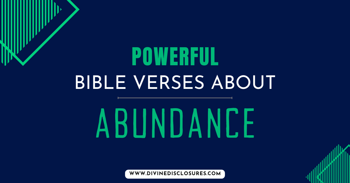 Bible Verses About Abundance