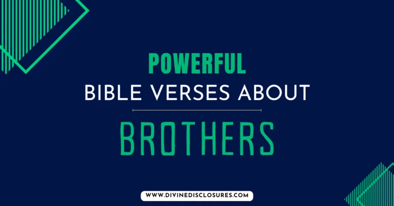 Bible Verses About Brothers
