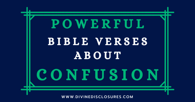 Bible Verses About Confusion