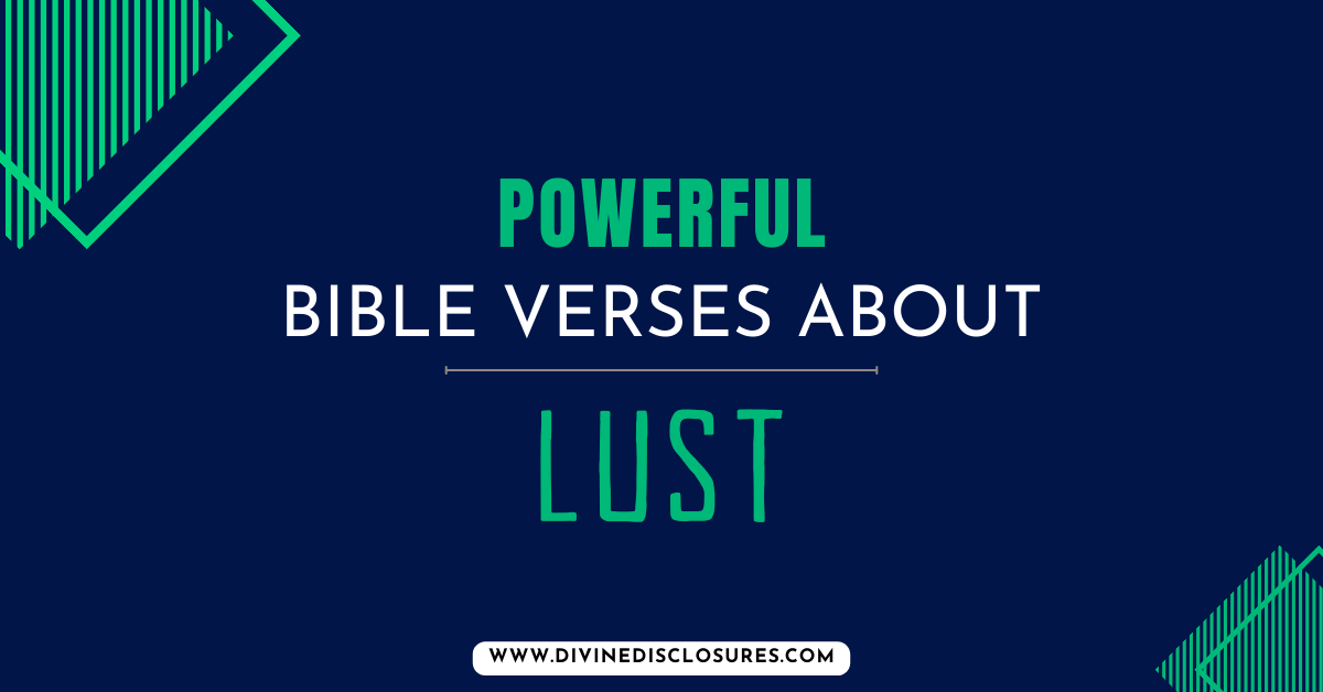 Bible Verses About Lust