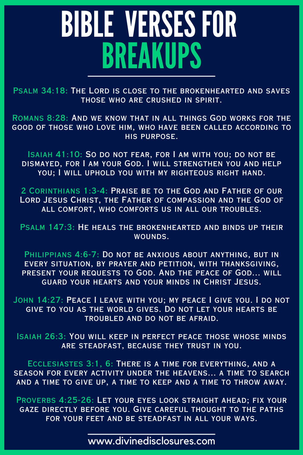 Bible Verses For Breakups