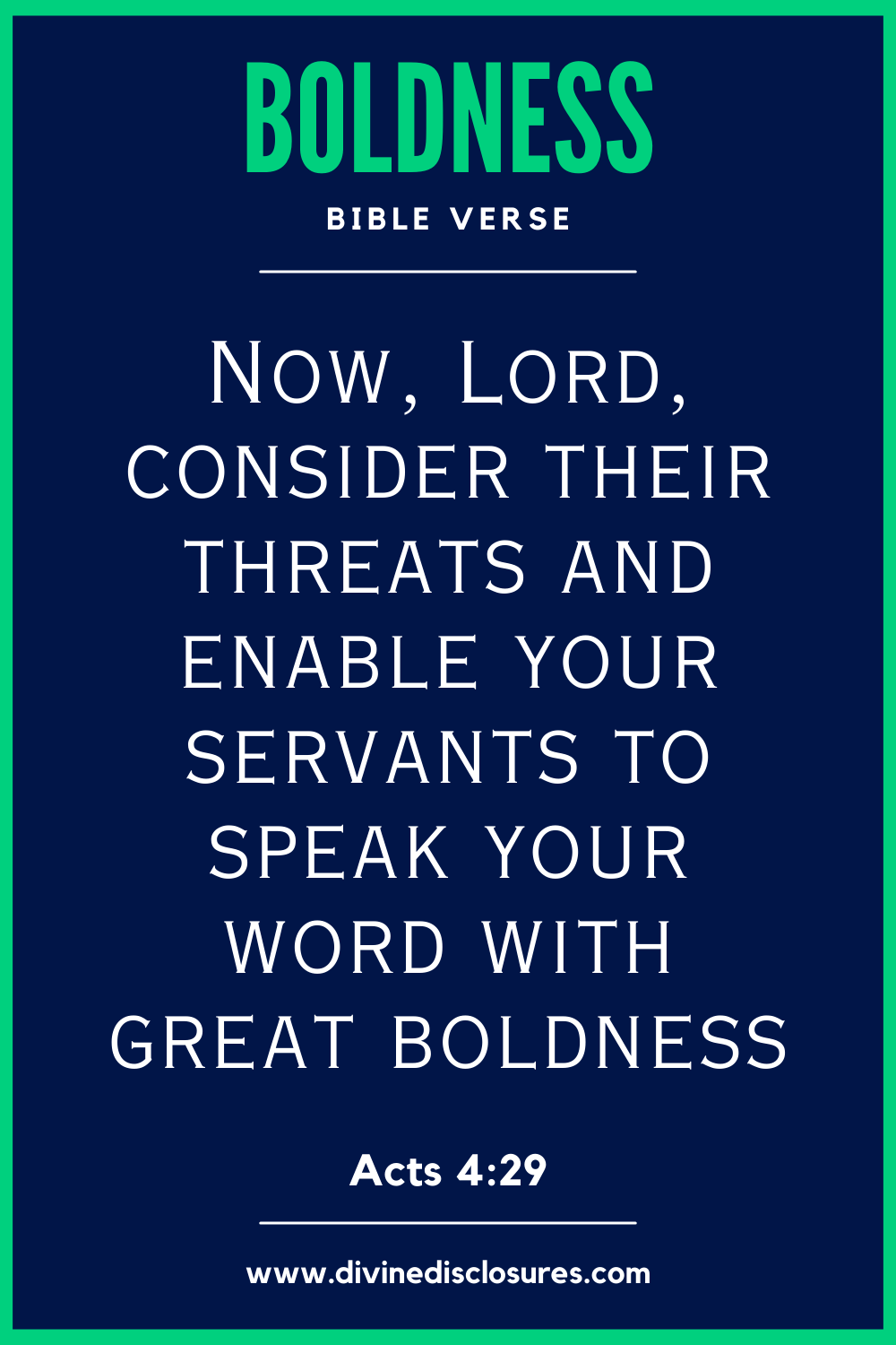 Boldness In Persecution Bible Verse - Acts 4:29