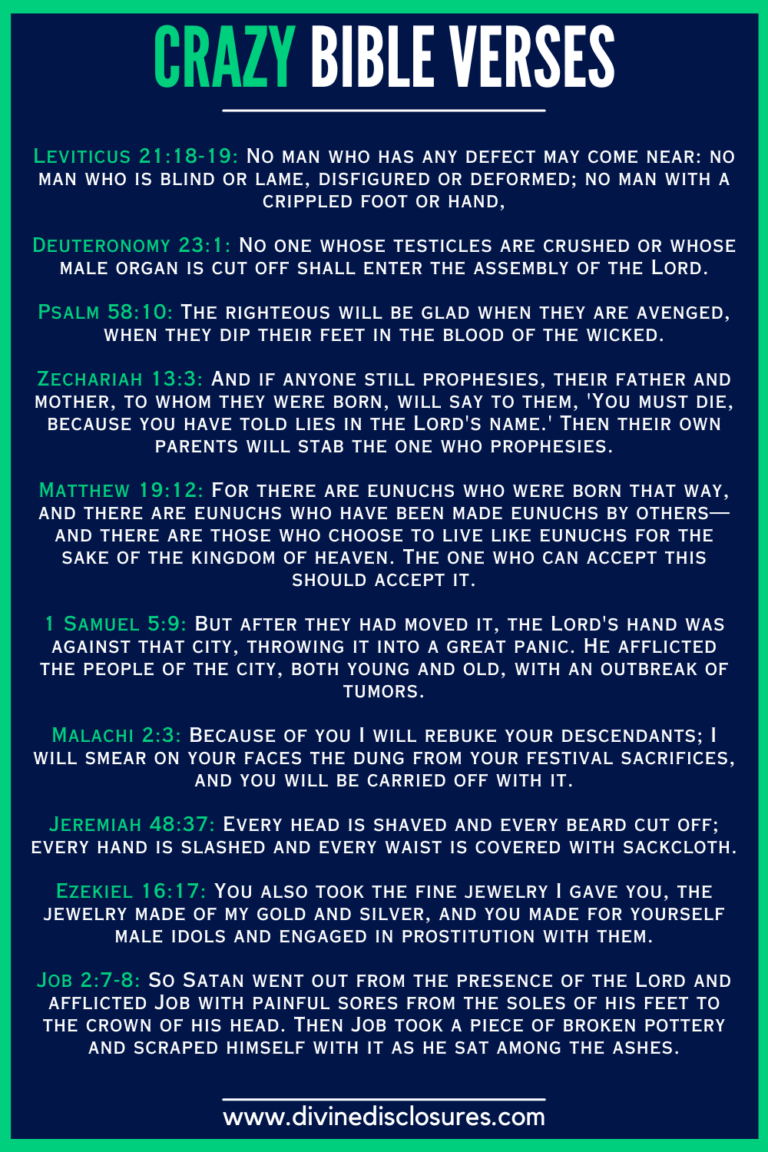 Strange Scriptures Examples 57+ Weird Bible Verses That Will Leave You Amazed In 2026