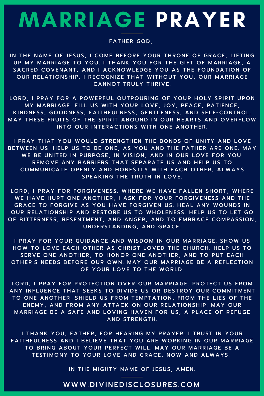 Marriage Prayer