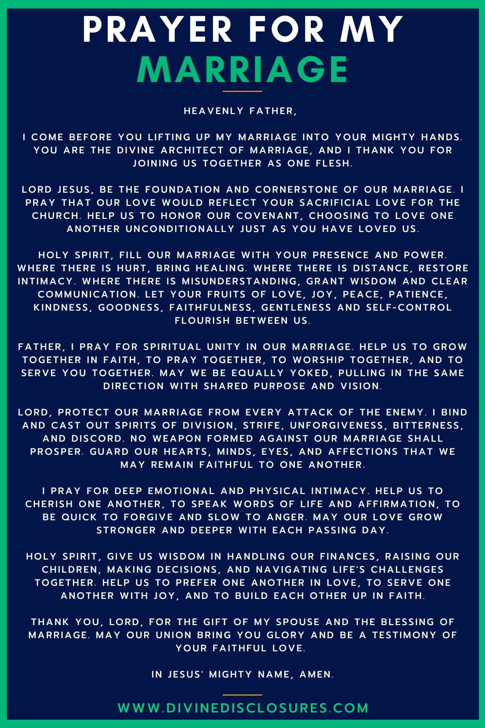 Prayer For My Marriage