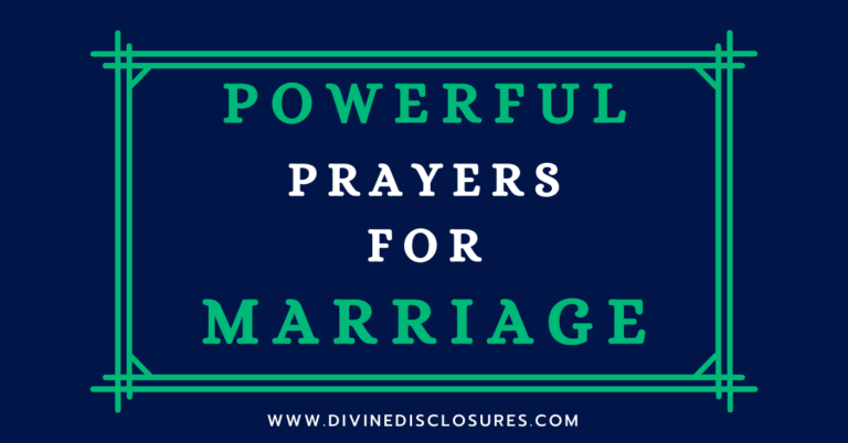 Prayers For Marriage