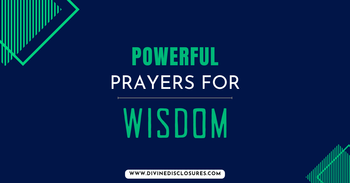 Prayers For Wisdom