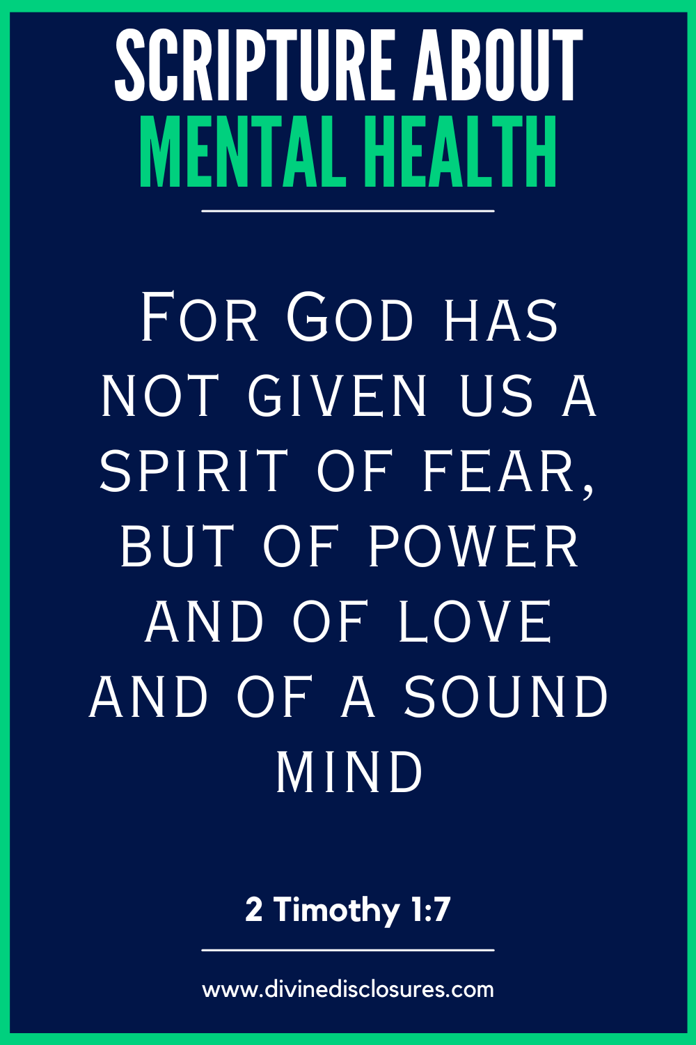 Scripture About Mental Health
