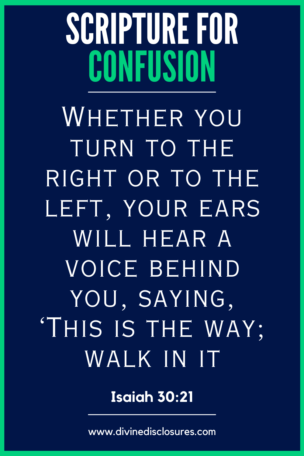 Scripture On Confusion