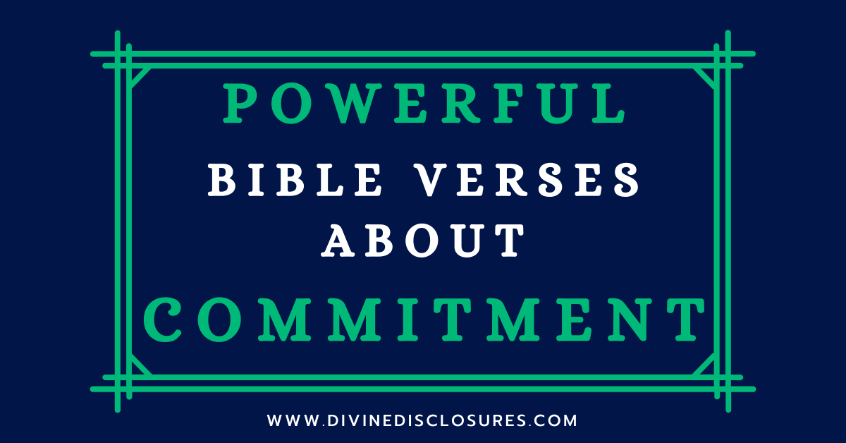 Scriptures About Commitment