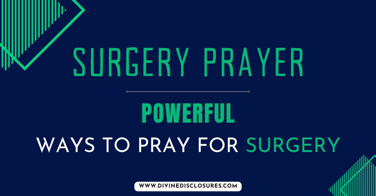 Surgery Prayers
