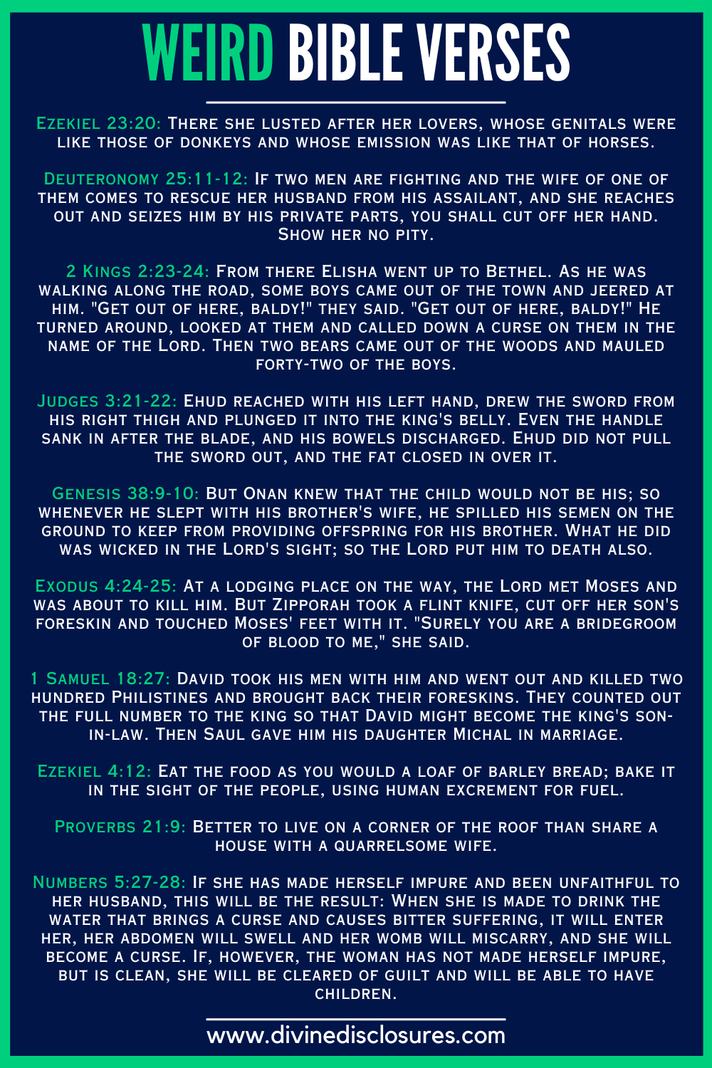 Weird Bible Verses